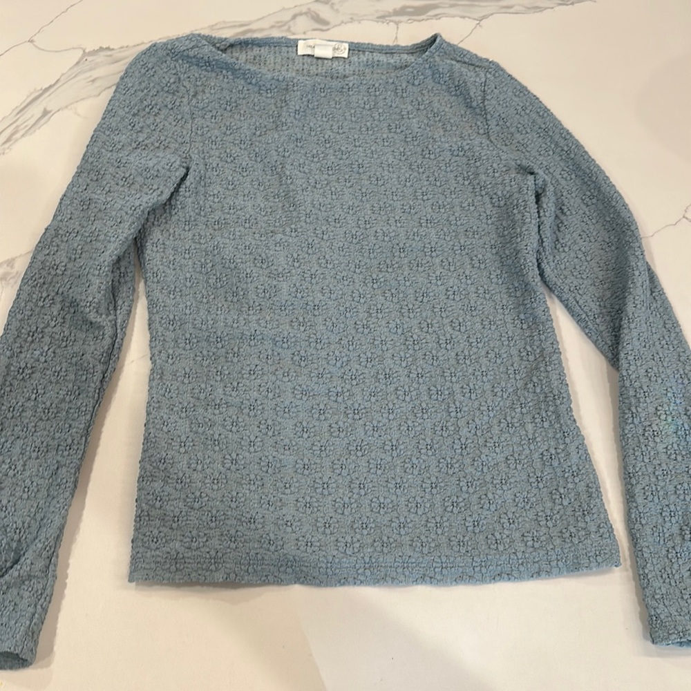 TREASURE & BOND blue blouse size small